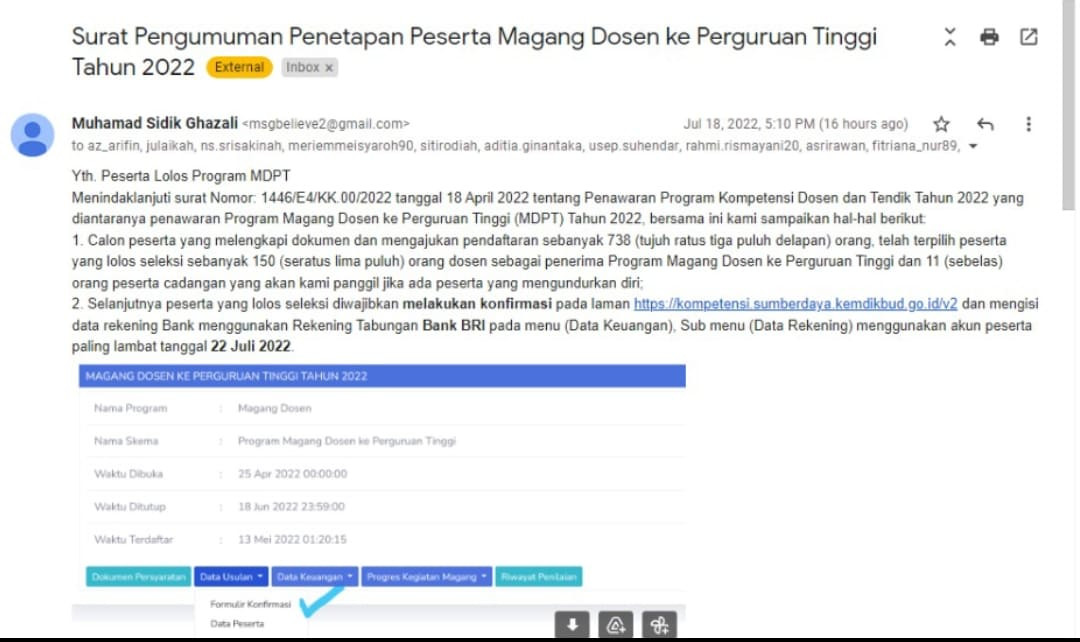 dosen Teknik Lingkungan Lolos Dosen Magang 2022 penempatan UGM